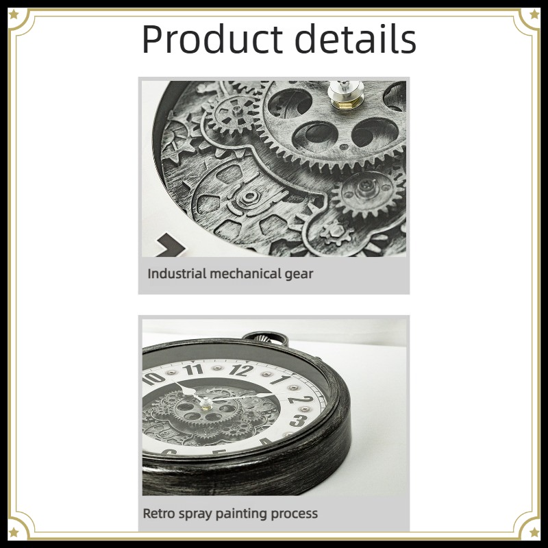 Vintage Ndustry Wall Clocks Dy - Luxury Lifestyle Watches 评论和价格
