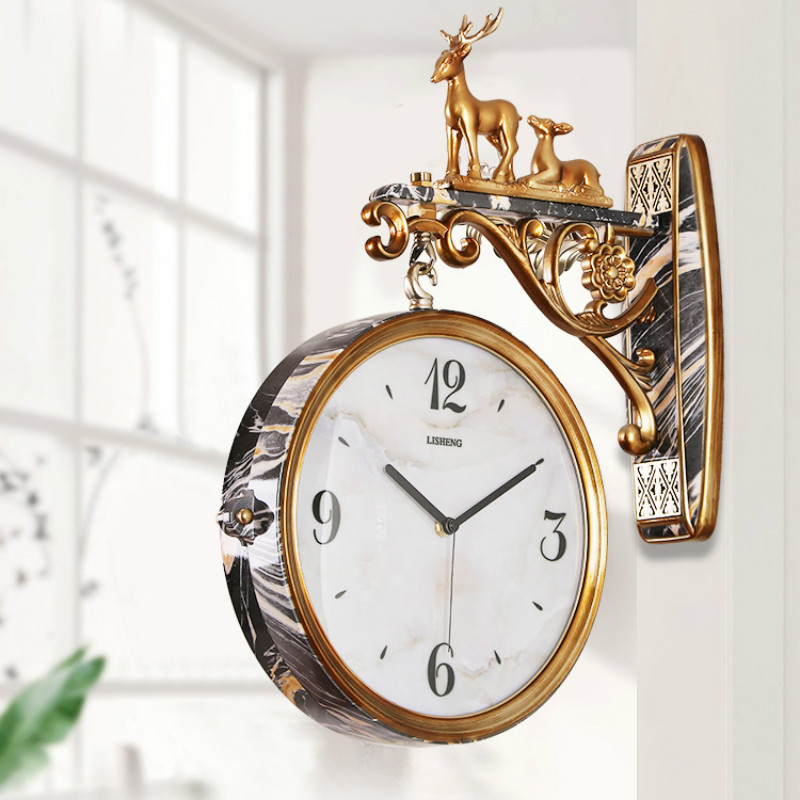 Double Sided Luxury Wall Clock - Luxury Lifestyle Watches 评论和价格