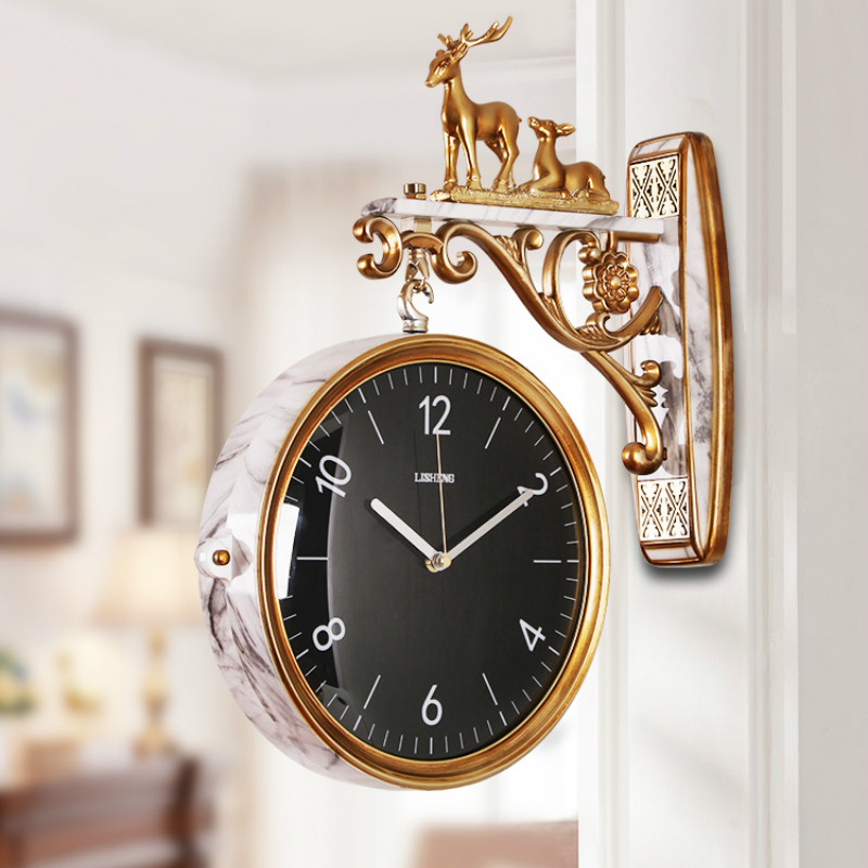Double Sided Luxury Wall Clock - Luxury Lifestyle Watches 评论和价格
