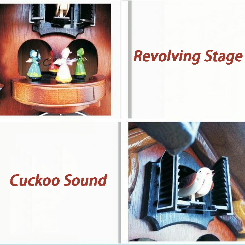 Cuckoo Wall Clock Solid Wood C - Luxury Lifestyle Watches 评论和价格