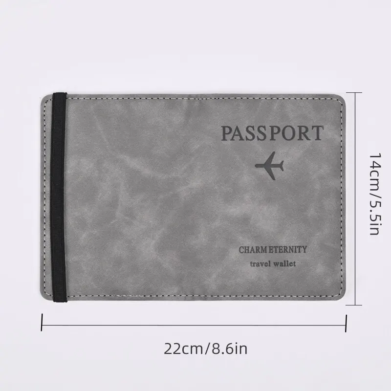 Men PU Leather Wallet Travel P - Leather Passport Cover 评论和价格